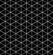Monochrome illusive abstract geometric seamless pattern N2