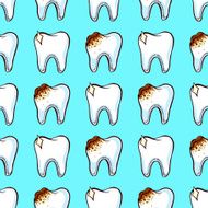 healthy and bad teeth