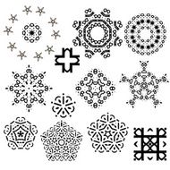 snowflakes set N3
