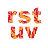 Beautiful typescript with natural autumn pattern N4