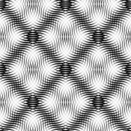 Black and white seamless pattern wave line style N8