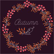Autumn vector frame
