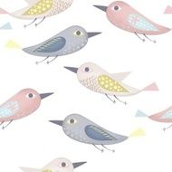 Fantastic birds pattern