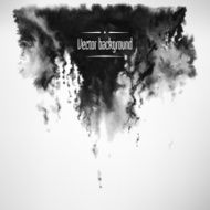 Abstract black ink background Vector illustration N3