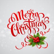 Christmas greeting card Vector illustration N5
