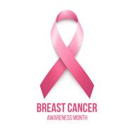 Breast Cancer Awareness Ribbon Background Vector illustration