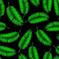 Palm Leaf Vector Seamless Pattern Background Illustration N4