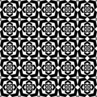 Black and white geometric seamless pattern abstract background N30