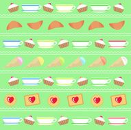 Culinary decor background for decoration