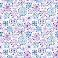 Snowflakes seamless pattern N7
