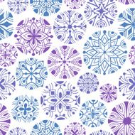 Snowflakes seamless pattern N8