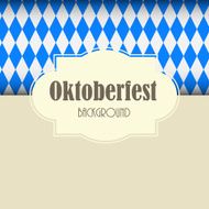 Oktoberfest Blue Background Vector Illustration N2