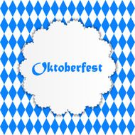 Oktoberfest Blue Background Vector Illustration N5