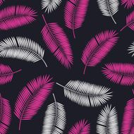 Palm Leaf Vector Seamless Pattern Background Illustration N6