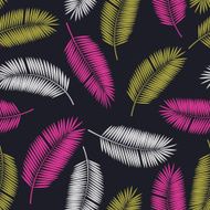 Palm Leaf Vector Seamless Pattern Background Illustration N7