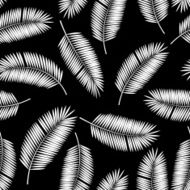 Palm Leaf Vector Seamless Pattern Background Illustration N8