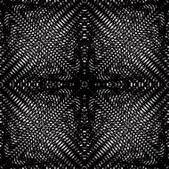 Vector pattern with black graphic lines kaleidoscope abstract