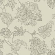 Seamless Pattern with floral ornament N31