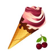 Cherry ice cream