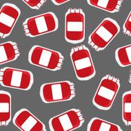 Blood bag seamless pattern transfusion background vector