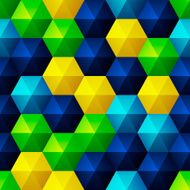 Relief Emerald Hexagons