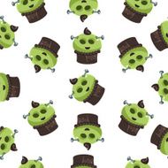Seamless vector pattern with colorful candy Candy for Halloween party