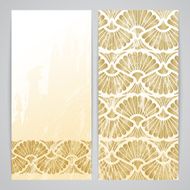 Flayers with arabesque decor