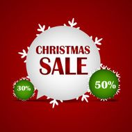 Christmas SALE Background Vector Illustration