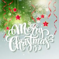 Christmas greeting card Vector illustration N12