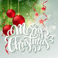 Christmas greeting card Vector illustration N13
