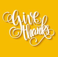 Happy Thanksgiving lettering Vector background