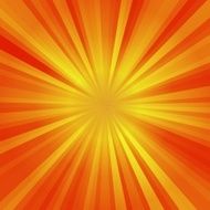 Yellow and orange rays background