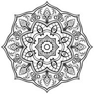 Vector simple mandala N2