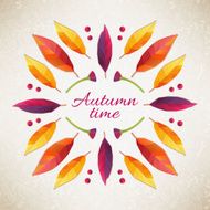 Autumn background Vector illustration N2