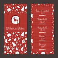 Christmas festive menu design