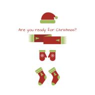 Vector card with Christmas look