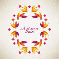 Autumn background Vector illustration N6