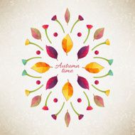 Autumn background Vector illustration N7