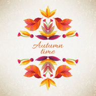 Autumn background Vector illustration N10