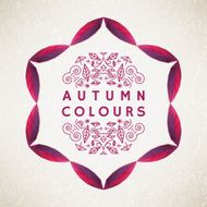 Autumn frame with leaves Vector illustration N3