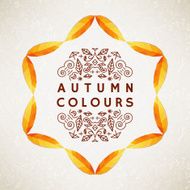 Autumn frame with leaves Vector illustration N5