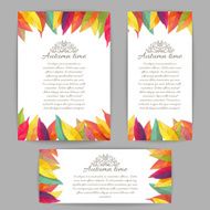 Autumn banners Vector illustration N3