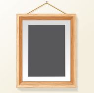Photo Frame on Wall Vector Image N2