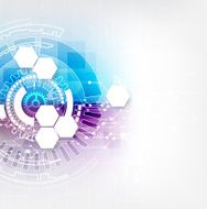Abstract color digital communication technology background N8