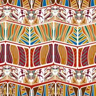 Tribal Abstract seamless pattern in the African style Vector