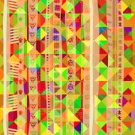 Abstract seamless texture of triangles Vector illustration