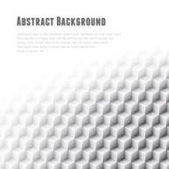 Abstract geometric vector background White glass cubes