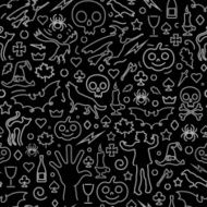 Halloween seamless pattern N40