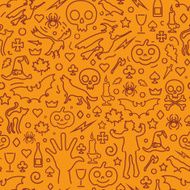 Halloween seamless pattern N42