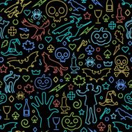 Halloween seamless pattern N43
